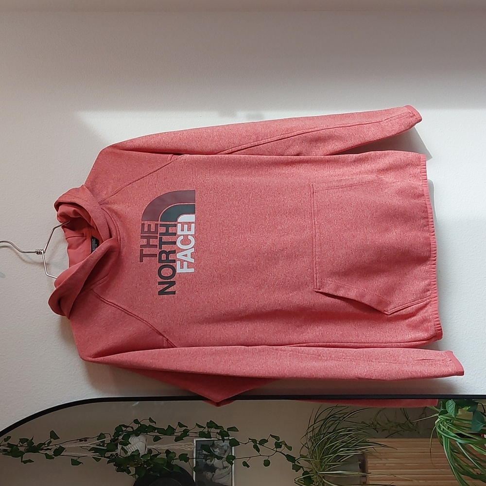 The North Face Logo Active Hoodie Pullover, Marled Red, Women's XS